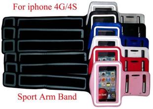 蘋果iphone 4s手機保護套運動臂帶 touch跑步保護殼旅游臂包外殼