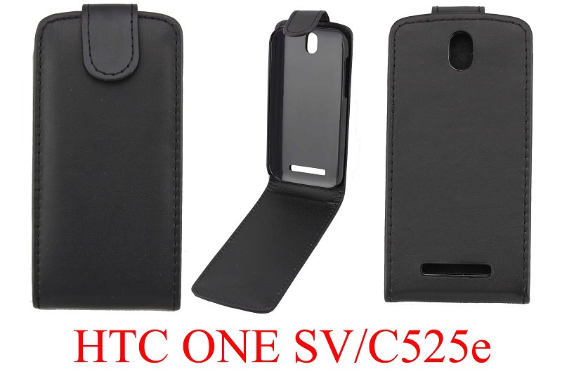 HTC One SV/C525e手機套手機殼皮套普通紋上下開翻保護套外殼批發