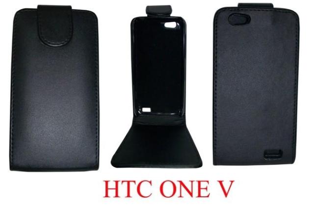 HTC ONE V/T320e皮套手機套手機殼普通紋上下開翻保護套外殼批發